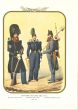 Second Royal Guard Shooter Battalion - Lithograph by Antonio Zezon. Naples 1856.