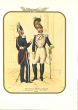 Horse Bodyguards - Lithograph by Antonio Zezon. Naples,1851.