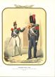Royal Gendarmerie on foot is a lithograph by Antonio Zezon. Naples 1853.