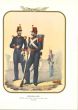 Artillery on foot is a lithograph by Antonio Zezon. Naples 1853