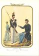 Carabinieri on foot is a lithograph by Antonio Zezon. Naples 1853