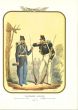 VI Hunter Battalion is a lithograph by Antonio Zezon. Naples 1853.