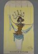 "Maurice Kotler" 1960's is an original drawing in mixed media on paper glued on grey cardboard, realized by Esy Beluzzi. 