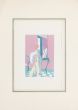 Ready to dance is an original print in pouchoir tecnique on ivory-colored paper glued on cardboard, realized by Anonymous Artist of the 20th Century, in 1920.