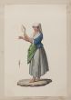 Pescatore Napoletano is an original gouache drawing on paper realized by Michela De Vito, Naples.
