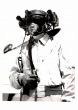 Dick Wenzell With Special Helmet - Vintage b/w Photo