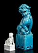Set of Two Glazed Porcelain Buddhist Lions - Design