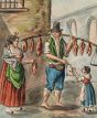 Naples -  The Butcher by Anonymous - Modern Artwork