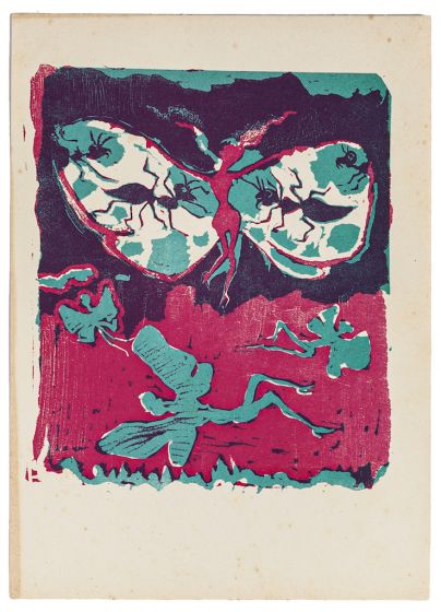Fairies by Mino Maccari - Modern Artwork