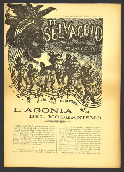 "Il Selvaggio no.5- 1934", "Illustrated by Mino Maccari- Art Magazine