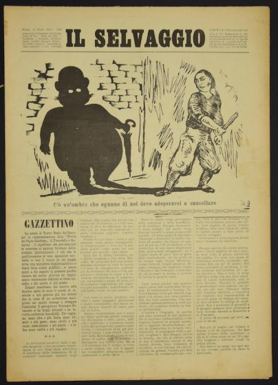 "Il Selvaggio no.3-4- 1931", Illustrated by Mino Maccari- Art Magazine