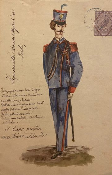 Figurino della Banda Municipale di Amatrice di Popoli By Anonymous - Artwork 