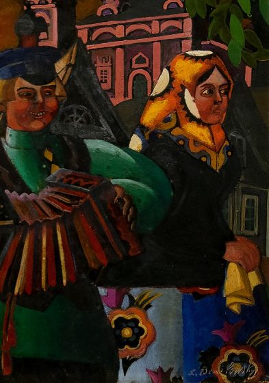 Russian Musicians by Leonid Brailovsky - Modern Artwork
