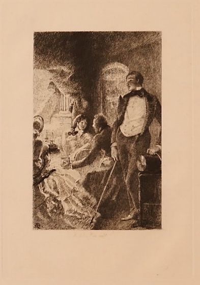 "Gallant Conversation" by Ricardo de los Ríos- Modern Artwork