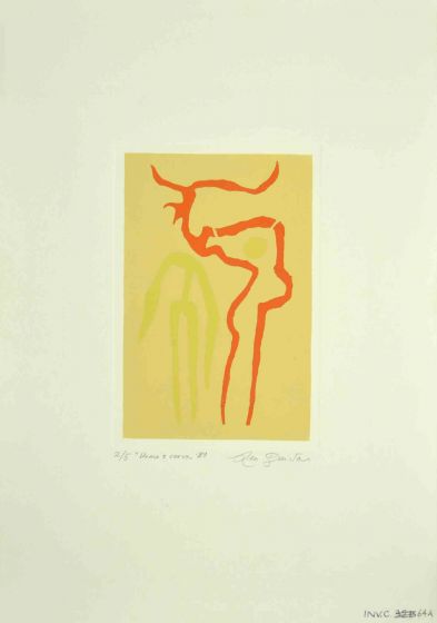 Leo Guida - Man and Deer - Contemporary Art
