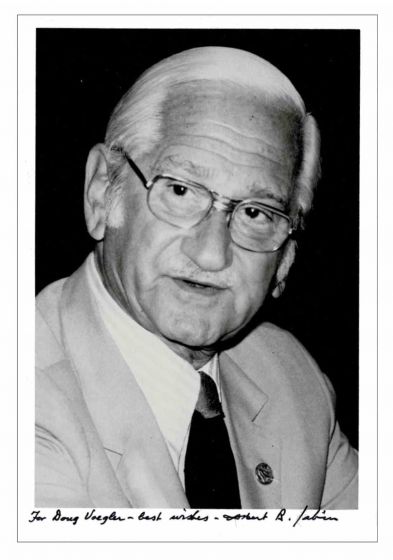 Albert Sabin Photographic Portrait and Dedication