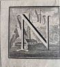 Antiquities of Herculaneum  - Letter of the Alphabet N