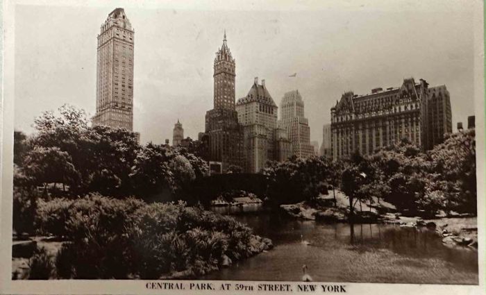 Vintage View of Central Park - New York