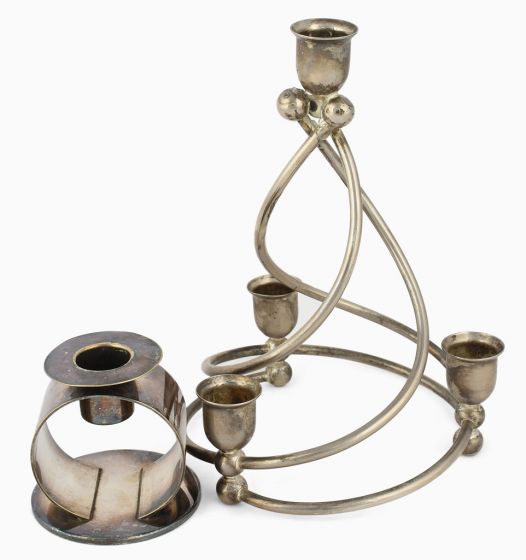 Two Spiral Candlesticks - Decorative Objects