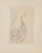 "Marine Scene" is an original drawing in tempera on paper, realized by an Anonymous French Artist of the XX Century