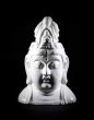 Buddha Head Statue by Tommaso Barbi
