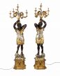 Pair of Mori Venitian Baroque-Style Floor Lamps - Antique Design Lamps