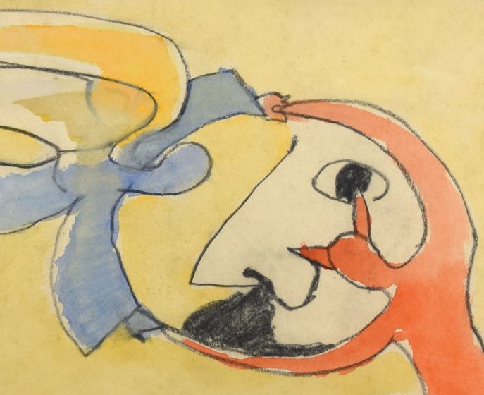 Devil And Angel by Mino Maccari - Contemporary Artwork