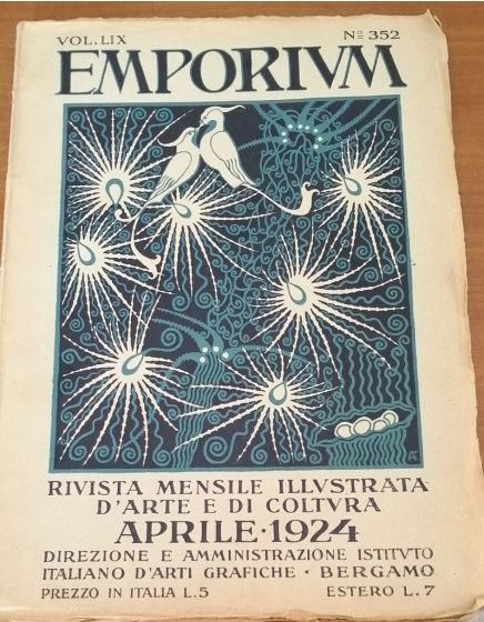 Emporium. Rivista mensile illustrata d'arte e di coltura n. 352/1924 by Various Authors - Rare Magazine