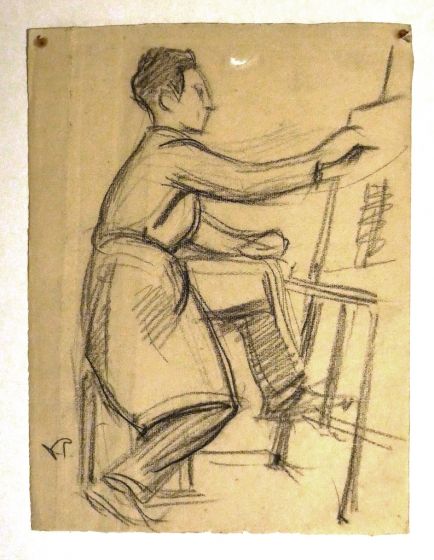 Self Portrait by  Victor Proute - Modern Artwork