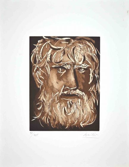 Giacomo Manzù - Portrait of King Oedipus - Modern Artwork