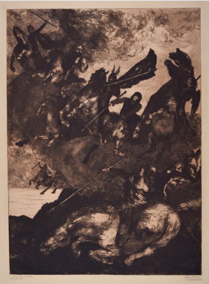 Walkürenritt by Albert Welti - Modern Artwork