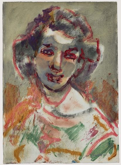 Portrait of a woman by Mino Maccari.