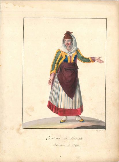 Costume di Procida by Michela De Vito - Old Masters Artwork