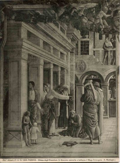 St. James Converts and Baptizes the Magician Hermogenes by Mantegna