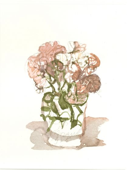Vase of Flowers by Giorgio Morandi - Contemporary Artwork