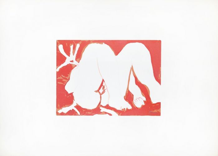 Red Nude by Édouard Pignon - Contemporary Artwork