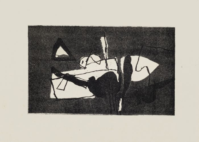 Black Composition by Afro Basaldella - Contemporary Artwork