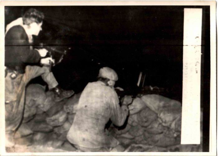 Two Rifle Demonstrators,  Algeria, historical photograph