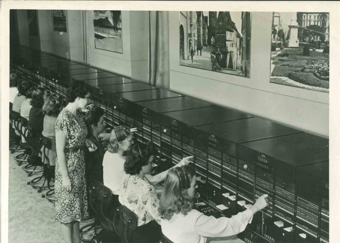 U.S. Telephone System- American Vintage Photograph