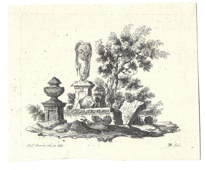 Ruins by Giuseppe Contenti - Old Master's Artwork