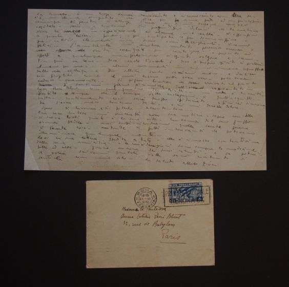Alberto Ziveri - The Cometa Gallery - Autograph - Manuscript