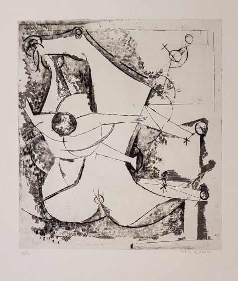 Marino Marini, Scomposizione, Etching, 1971,  III Plate, Imagines, Modern Art, Artwork