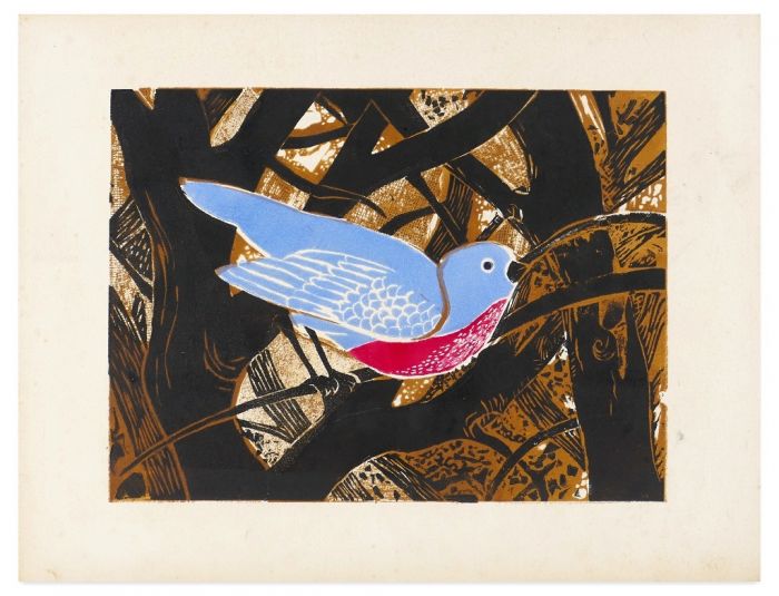 Oiseau Bleu by Giselle Halff - Modern artwork