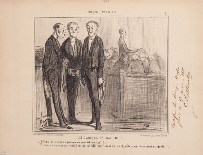 Les Garçons en habit Noir – from Croquis Parisiens