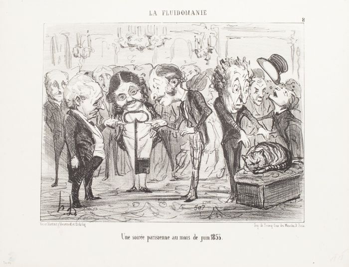 Honoré Daumier - Une soirée Parisienne - La Fluidomanie - Modern Artwork
