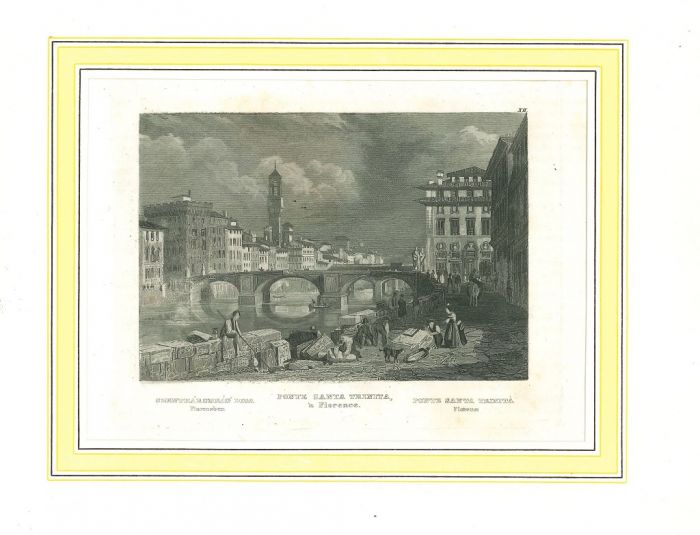 Ancient View of Ponte Santa Trinita