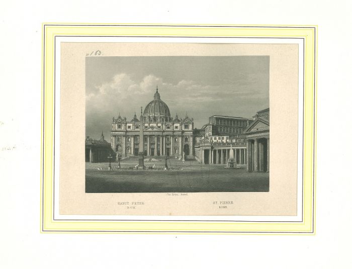 Ancient View of Saint Peter - Rome