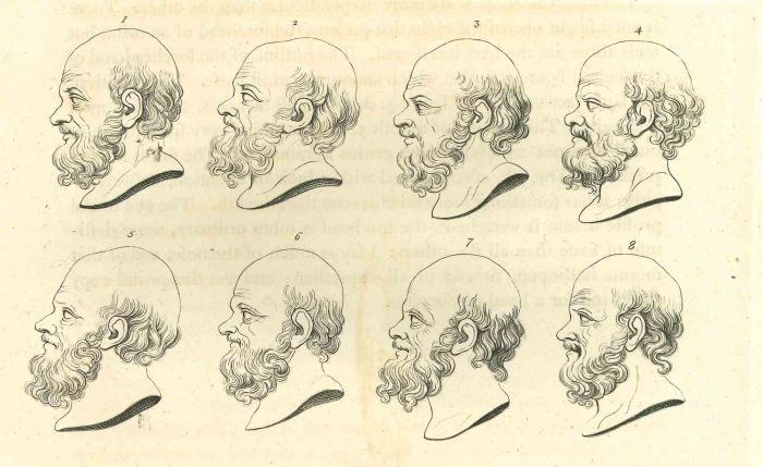 Heads of Ancient Men - Johann Caspar Lavater and Thomas Holloway - Old Master's Artwork