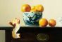 Oranges on Table