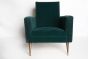 Couple of Green Velvet Armchairs - Design Furniture